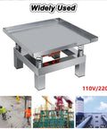 Pro Grade Heavy Duty Concrete Vibration Table Test Bench With Stainless Steel Platform 50 By 50 Cm Low Noise High Power Motor 3000 RPM One To Two MM Amplitude Thick Spring Design For Efficient Concrete Compaction And Stress Testing, 110V/220V