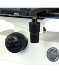 400X Plan Trinocular Inspection Microscope With Seidentopf Head, 360-Degree Rotatable, 30-Degree Tilt, Quintuple Nosepiece, Widefield EW10X-22 Eyepieces, 48-75mm Adjustable Interpupillary, Lab-Grade Microscope For Education And Electronics, close-up focus knobs