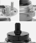 Premium Rear Wheel Bearing Hub Assembly Straight Up Built Tough For Toyotas showing detailed close-up of flange and center bore.