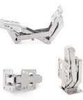 Two Pack Adjustable Angle Hydraulic Damper Hinge Soft Close Invisible Concealed Cabinet Hinges For Beefy Heavy Duty Furniture And Cabinets Iron Construction Quiet Smooth Operation