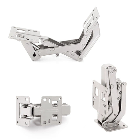 Two Pack Adjustable Angle Hydraulic Damper Hinge Soft Close Invisible Concealed Cabinet Hinges For Beefy Heavy Duty Furniture And Cabinets Iron Construction Quiet Smooth Operation