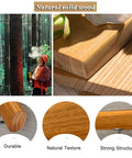 Natural solid wood materials showcased for Solid Wood Handrail With Heavy Duty Stainless Steel Wall Mount Bracket, Built Like A Tank And Worry Free Climbing For Indoor Stairs Garage Bathroom Safety Assist 7 Foot Set.