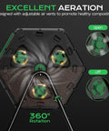 Dual Chamber 45 Gallon 170L Compost Tumbler With 360 Degree Rotating Design showing adjustable air vents for aeration.
