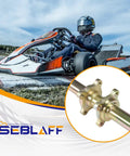 44in/1120mm Quad Go Kart Rear Live Axle Kit With Sprocket, Brake, And Wheel Hub Replacement For ATV Quad Go Karts shown