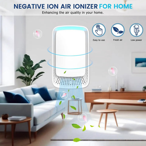 Smooth Operator Plug In Air Purifier Using Negative Ion Tech To Kick Dust And Pet Odors Out Of Bedrooms And Offices Whisper Quiet Operation Scrubs Allergens Fast Slick White Shell Keeps Your Spot Fresh On Demand Without Extra Hype Or Complicated Setup