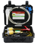 Portable 12V Fuel Transfer Pump Kit With 30 GPH Flow For Cars Boats And Heavy Equipment in carrying case and accessories