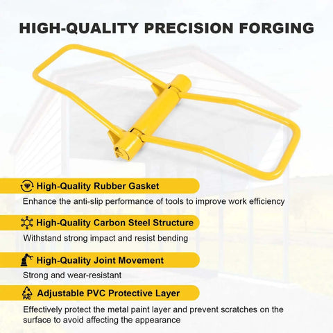 Heavy Duty Sheet Metal Bender Hand Seamer For 90 Degree Standing Seam Roofing features rubber gasket and carbon steel structure