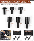 Universal TV Mounting Hardware Screw Kit With Box Including M4 M5 M6 M8 Screws Spacers And Washers For Most TV And Monitor VESA Mounts Up To 80 Inches Replacement Screws For Wall Mount, showing various spacer lengths