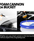 High Foam Vehicle Shampoo With Maximum Suds PH Neutral Car Wash Soap For Ceramic Coatings Citrus Scent Ceramic Safe No Brainer Rapid Rinse Formula For Foam Cannon Or Two Bucket Wash 32 Oz Bottle used with foam cannon and bucket