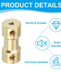 Brass Shaft Coupling 4mm To 5mm Kit With 8 Couplers 16 Screws And Spanner Rigid Sleeve Adapters For RC Cars Motors 9mm OD 20mm Length M3 Threads Rust Proof Wear Resistant - Product Details with Icons