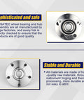 Front Wheel Bearing And Hub Assembly 515006 Replacement For Dodge Ram 1500 1994 To 1999 Front 5 Lug Bolts Without ABS