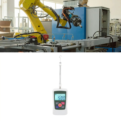 50N Digital Force Meter Handheld Push Pull Tester With 3 Modes And 4 Units Backlit Screen For Precise Measurement And Solid Statistical Analysis A Dope Tool For Lab Work And Field Testing, handheld with hook and LCD