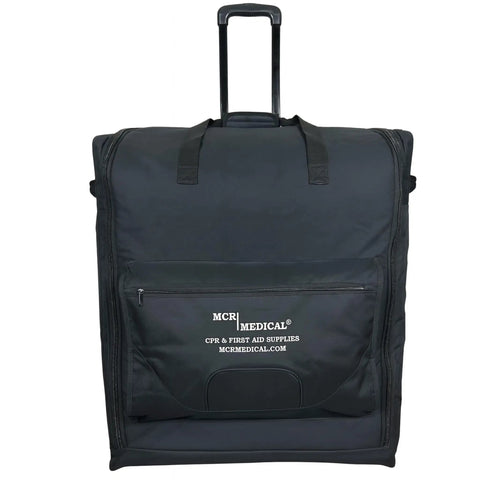 Pro Level CPR And AED Training Kit Featuring Four Adult And Four Infant Manikins With Real Feedback Plus Set With Masks Lung Bags Kneeling Mats And Carry Bag for easy transport.