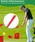 Man using Backyard Golf Game Set With Oversized 5x3.5 Inch Club Heads And 36 Inch Lightweight Carbon Shaft for park play.