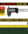 Extreme Heavy Duty 20 Mil Tarp Cover Waterproof and UV Resistant Rip and Tear Proof Poly Tarpaulin with reinforced edges