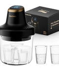 Front view of Resiners Resin Bubble Remover Airless Pro; black top, clear 3.2L jar for epoxy/UV resin crafts