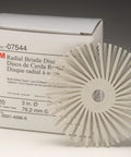 Radial Bristle Disc 1 Inch Diameter Deburring And Finishing Tool With Abrasive Filled Bristles packaging and product view