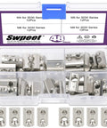 Must Have 3030 Series Roll In Spring T Nuts Kit 48 Pieces Carbon Steel Nickel Plated M4 M5 M6 M8 T Slot Nuts For Aluminum Extrusion Rails