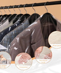 Clear Plastic Garment Bags For Hanging Clothes 90 Pack Heavy Duty Breathable PEVA Dry Cleaning Bags 24x35 Inches 60x90 Cm Water Resistant Cover