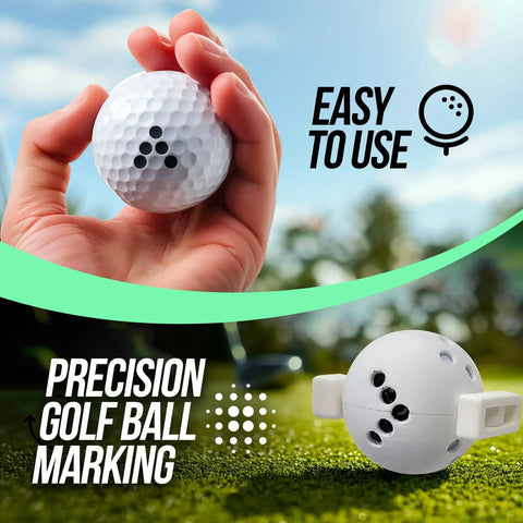 Close-up of Dot Marker For MLM2Pro Launch Monitor Spin Tracking And Swing Analytics Easy Golf Ball Marking Template