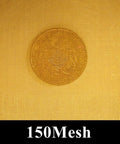 Brass Woven Wire Mesh 20 To 200 Mesh, 100 Cm By 50 Cm Sheet, EMI Shielding, 150 mesh detail with coin, high conductivity brass.
