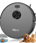 Smart Robot Vacuum And Mop With LiDAR Mapping For Real Time Home Cleaning Five Map Memory Strong Suction For Wood Floors And Pet Hair