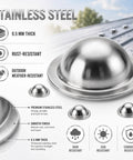 Ironclad Stainless Steel Metal Roof Screw Caps Lock Out Damp And Seal Worn Fasteners No Pull Backs For Barns Sheds Garages Rv Tops No Sweat Setup Stops Leaks Immediate Rust Guard All Season Shield Pack 100 showing 0.5 mm thick premium stainless steel caps.