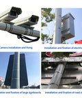 Heavy Duty 201 Stainless Steel Strapping Band 100 Foot Long 3/4 Inch Wide 0.03 Inch Thick 1700 Lbs Break Strength Rust Proof securing camera installation on poles.