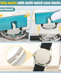 Watch Battery Replacement Tool Kit With Adjustable Case Opener and Precision Tweezers for quick DIY watch repairs demo