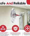 Top Shelf Sidewall Fire Sprinkler Head Two Pack Fm Approved Ul Listed Cul Verified Half Inch Npt Pipe Connection installed on wall.
