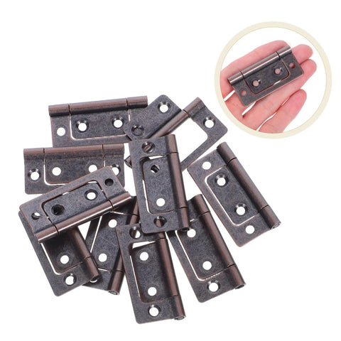 quiet heavy duty cabinet hinges 10 pack steel hinges for cabinets, closets, RVs with adjustable alignment and high load capacity by KALLORY