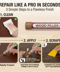 Step-by-step guide using 8 Color Wood Filler Sticks Repair Kit Waterproof Sandable Paintable Wax Putty For Seamless Finish