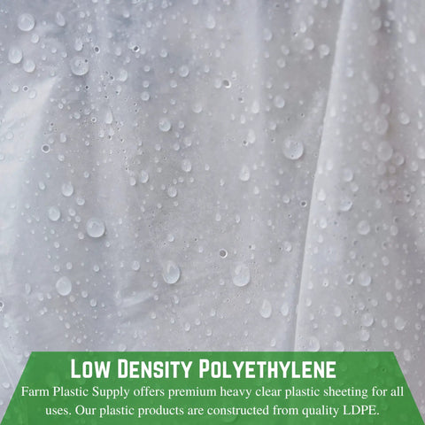 Clear Plastic Sheeting Roll 10 Mil Thick 10 Ft By 100 Ft Heavy Duty Construction Barrier Film For Spray Protection