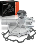 Engine Water Pump With Gasket For Ford V8 5.0L 5.8L OHV Rugged Direct Fit For Bronco F Series Econoline E 150 E 250 E 350 Club Wagon 1987 1996 Replacement E7TZ8501A Gasket Included