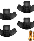 Four Pack Rubber Toe Protectors For Work Boots Black Heavy Duty Toe Guards Shoe Caps For Construction Hiking And Climbing Protect Your Boots And Toes In Spring And Outdoor Use