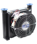 Beefy 10 LPM Hydraulic Cooler Oil Radiator Heat Exchanger For CNC Systems, DC 24V High Efficiency Cooling Unit, front view