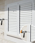 Built To Kick Butt 3 Inch Shutter Screw Fastener Kit Delivers 24 Heavy Duty 304 Stainless Steel Wall Ties installing shutters with drill.