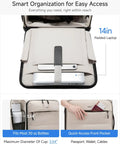 Underseat Carry On Luggage With Smooth Spinner Wheels, Lightweight Softside Suitcase interior showing pockets and laptop space