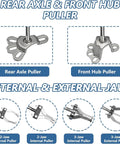 9 Way Slide Hammer Puller Set For Auto Hubs And Axles, featuring internal and external jaws for bearing removal