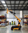 Electric Vacuum Glass Lifter With Hydraulic Arm 300 To 500 Kg Capacity Workhorse Grade Sheet Hoist Machine in warehouse.