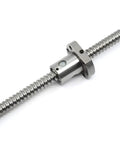 Heavy Duty SFU1204 Ball Screw Kit With Slick Metal Nut CNC Machine Parts 12mm Diameter 400mm Length and low friction design.