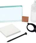 Rock And Mineral Identification Kit With 7 Tools For Quick Rock And Mineral Testing Streak Plate Glass Plate Dropper Bottle Magnet