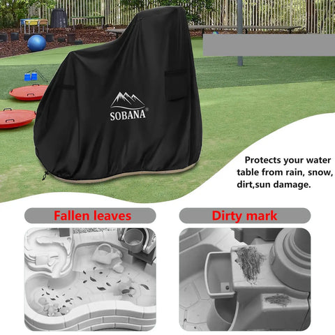 Durable Kids Water Table Cover For Pump And Splash Discovery Pond Water Table Weatherproof 600D Oxford Fabric With UV Coating