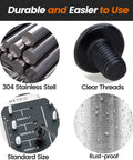 Hella Durable M4 X 15mm 20 Piece Hex Socket Cap Screws Slick 304 Stainless Steel Bolts Fully Threaded with clear threads shown.