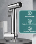 Handheld Bidet Sprayer For Toilet With Premium SUS304 Stainless Steel Attachment Set And Leak Free Design Anti Leak Hose