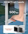 Removable 3 Step Aluminum Dock Ladder With Rubber Mat For Lake And Pool, Easy Mount Pontoon Boat Ladder For Marine Boarding, Heavy Duty 350 Lb Working Capacity, Sturdy Swim Ladder showing 500 lb capacity and thickened aluminum tubing