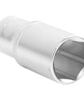 27mm Metric Deep Socket With Thin Wall Design, 6 Point, Knurled Grip, Cross Hatch Size Marking, ideal for tight spaces and auto maintenance.