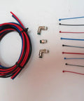 Top Grade USA Assembled Transmission Air Line Kit For Mack Trucks Featuring Three 10 Foot Colored Hoses And Swivel Push In Fittings, red blue black hoses