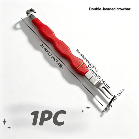 Heavy Duty Dual Tip Automotive Pry Bar For Snapping Off Stubborn Wiring Harnesses And Electrical Plugs Without Ruining Clips, 19cm long.