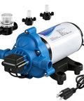 On Demand 110V RV Water Pump Diaphragm, 4 GPM 50 PSI Fresh Water Pump With Pressure Switch for various uses